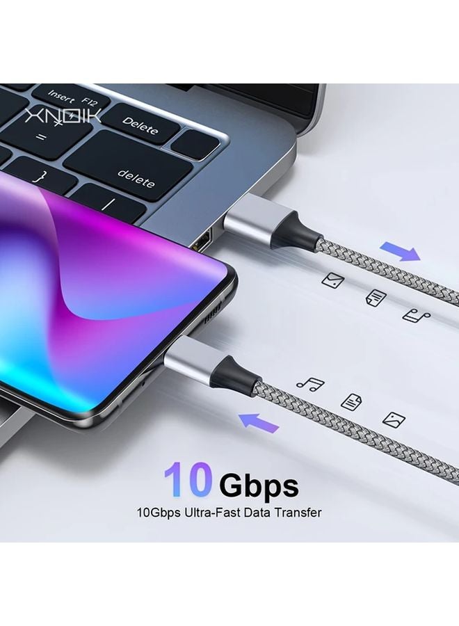 10Gbps USB A To Type C Fast Charging Cable 196 85 Inch For iPhone 16 Galaxy S24 PS5 - Image 2